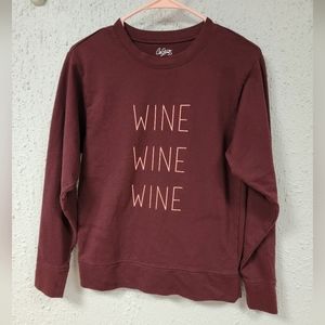 City Streets - Women's WINE wine colored Sweatshirt